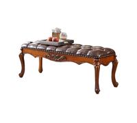 Moderna Panca Sgabello da comodino europeo vintage da 1,2 m/1,5 m Sgabello da comodino for camera da letto Panca for camera da letto intagliata Panca for cambio scarpe in legno per Ingresso Corridoio