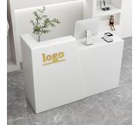 Moderna Piccola Cassa di Vendita Al Dettaglio con Cassetto e Governo di Immagazzinaggio per Salone Lobby Ufficio Forma L Design per Negozio di Abbigli