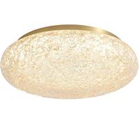 Moderna plafoniera a filo da 10 pollici, oro, 3 colori, dimmerabile, a LED, con paralume in resina, for camera da letto, soggiorno, corridoio, ingresso, illuminazione contemporanea con base in ottone