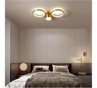 Moderna plafoniera a LED color rame e oro compatibile con luci da corridoio for balconi camera letto, controllo a parete, lampada a a 3 colori, apparecchi di illuminazione for interni,lampadario