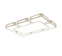 Moderna plafoniera a LED da soffitto a filo - Dimmerabile tricolore, Lampada rettangolare in metallo e acrilico per soggiorno, camera da letto, ristorante - Elegante arredamento per la casa, 60x90 cm