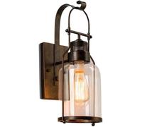 Moderna plafoniera a LED, Decorazione da Fattoria, lampade da Comodino, Applique da Parete Industriale Vintage, lampadario da Parete per corridoio Interno in Metallo arrugginito e