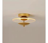 Moderna plafoniera a LED Dorata da Incasso, Piccola, con Luce Regolabile a Tre Colori, Design Semplice, Illuminazione da soffitto utilizzata nel corridoio, nella Veranda, nelle Sca