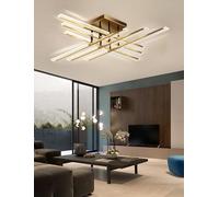 Moderna plafoniera a LED Lampada da soffitto dimmerabile con telecomando Lampadari a incasso Grandi luci per la camera da letto Illuminazione a soffitto in acrilico per il soggiorno e la (12 teste)