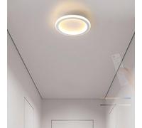 Moderna Plafoniera LED Soffitto Dimmerabile Lampada da Soffitto con Telecomando 2700-6500K Plafoniera Interno Decorativa per Camera da Letto Camera dei Bambini Corridoio (Blanc - Circulaire,20cm)