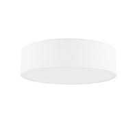 Moderna Plafoniera Rotonda Bianca ø 45 cm Boho Cotone Sintetico Rena