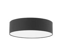 Moderna Plafoniera Rotonda Nera ø 45 cm Boho Cotone Sintetico Rena