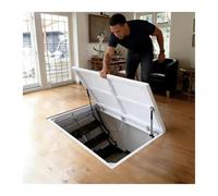 Moderna porta cantina per case minimaliste, botola di accesso a filo pavimento con apertura a ventosa per scantinati/intercapedini(46x25" (116.8x63.5cm))