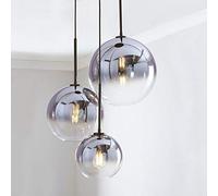 Moderna regolabile Tavolo lampada a sospensione, 3 sottile sfera di pendenza di vetro altezza, Lampadario E27 luce di soffitto for sala da pranzo Soggiorno Camera da l