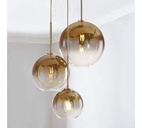 Moderna regolabile Tavolo lampada a sospensione, 3 sottile sfera di pendenza di vetro Lampada a sospensione altezza, regolabile Lampadario E27 luce di soffitto for sala da pranzo Soggiorno Camera da l