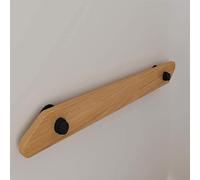 Moderna ringhiera per scale in legno massello antiscivolo per interni, montaggio a parete, per soffitte di casa, scale in legno, terrazze, lunghezza 120 cm