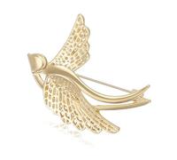 Moderna Rondine Spilla Elegante Lega Smaltata Risvolto Pin Comfort Indossare Gioielli Lei Lui Doppio Colore Disponibile Elegante Petto Pin Accessorio, Misura unica, come descritto