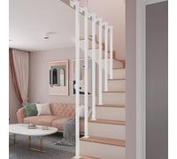 Moderna scala il bianco interno/esterno a forma di L ringhiera di sicurezza in metallo battuto s per scale dimensioni 40 cm e design elegante