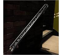 Moderna scala in acrilico trasparente, 0,7 m, barre di sostegno antiscivolo con staffa di montaggio a parete, elegante binario di sicurezza per interni ed esterni, per gradini accessibile ai disabili