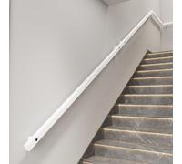 Moderna scala in legno antiscivolo, 3,5 m-6,1 m, ringhiera regolabile per interni per supporto anziani, decorazione per la casa per staase e corridoio, facile da installare