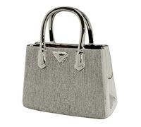 Moderna Scultura Decorativa figurina o Borsa a Mano Milano Realizzata in Ceramica Argento 24,5x25,5 cm