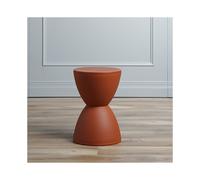 Moderna sedia a clessidra contenitore senza elettricitÃ , rosso brunastro