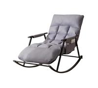 Moderna sedia a dondolo reclinabile con braccioli, supporta fino a 200 kg, ideale per soggiorno, camera da letto, sala lettura, comfort e stile combinati