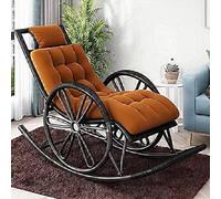 Moderna sedia a dondolo scorrevole, da giardino, per interni, sedia a dondolo in vimini PE, sedia lunga per soggiorno, mobili eleganti e confortevoli per il relax