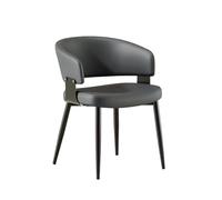 Moderna, semplice e leggera, sedia con struttura in acciaio al carbonio e cuscini, adatta for sedie da cucina, sale da pranzo, camere da letto, soggiorni, sale trucco, ufficio e altre funzioni.(Gray)