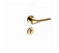 Moderna semplice meccanica silenziosa magnetica luce di lusso interna camera da letto porta serratura in lega di zinco serratura divisa serratura domestica in legno porta serratura(Type B PVDGolden)