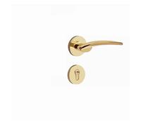 Moderna semplice meccanica silenziosa magnetica luce di lusso interna camera da letto porta serratura in lega di zinco serratura divisa serratura domestica in legno porta serratura(A with 7255 silver