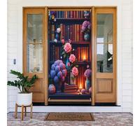 Moderna stampa a libro n. 27 copertine decorative per porta, decorazione per interni ed esterni, primavera, estate, autunno, inverno, Halloween, Natale, decorazioni per la casa