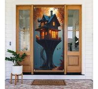 Moderna stampa autunnale albero n. 14 coperture decorative per porte, decorazioni per interni ed esterni, primavera, estate, autunno, inverno, Halloween, Natale, decorazioni per la casa