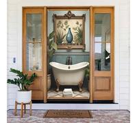 Moderna stampa botanica n. 122 coperture decorative per porte, striscione decorativo per interni ed esterni, primavera, estate, autunno, inverno, Halloween, Natale, decorazioni per la casa