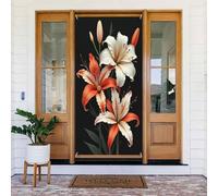 Moderna stampa botanica n. 55 coperture decorative per porte, striscione decorativo per interni ed esterni, primavera, estate, autunno, inverno, Halloween, Natale, decorazioni per la casa