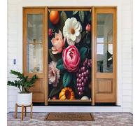 Moderna stampa botanica n. 62 coperture decorative per porte, striscione decorativo per interni ed esterni, primavera, estate, autunno, inverno, Halloween, Natale, decorazioni per la casa