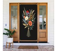 Moderna stampa botanica n. 70 coperture decorative per porte, striscione decorativo per interni ed esterni, primavera, estate, autunno, inverno, Halloween, Natale, decorazioni per la casa