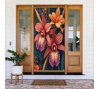 Moderna stampa botanica n. 80 coperture decorative per porte, striscione decorativo per interni ed esterni, primavera, estate, autunno, inverno, Halloween, Natale, decorazioni per la casa