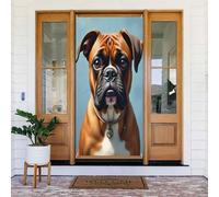 Moderna stampa boxer n. 31 copertine decorative per porte, striscione decorativo per interni ed esterni, primavera, estate, autunno, inverno, Halloween, Natale, decorazioni per la casa