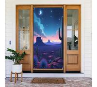 Moderna stampa cactus del deserto n. 7 coperture decorative per porte, decorazioni per interni ed esterni, primavera, estate, autunno, inverno, Halloween, Natale, decorazioni per la casa