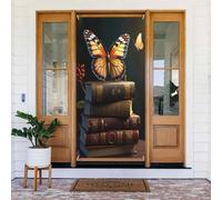 Moderna stampa farfalla n. 606 coperture decorative per porta, decorazione per interni ed esterni, primavera, estate, autunno, inverno, Halloween, Natale, decorazioni per la casa