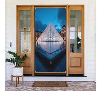 Moderna stampa piramidale n. 5 coperture decorative per porte, striscione per interni ed esterni, primavera, estate, autunno, inverno, Halloween, Natale, decorazioni per la casa