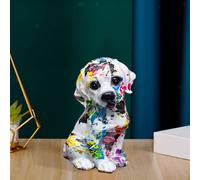 Moderna statua di cane colorato Graffiti Art Craft regalo scultura regalo