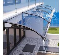 Moderna tettoia in policarbonato con staffa in lega di alluminio, protezione UV e neve, tenda da ingresso per esterni, 50 x 120 cm, copertura impermeabile