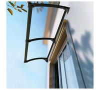 Moderna tettoia in policarbonato per porte e finestre esterne e ingresso, copertura per patio, protezione dalla pioggia (100 x 100 cm)