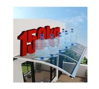 Moderna tettoia in policarbonato - Protezione UV per finestre e ingressi, facile installazione, dimensioni personalizzabili (65 x 210 cm)
