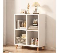Moderna vetrina aperta per sale studio e biblioteche, marrone scuro, 79,8 x 30 x 74,9 cm, elegante libreria, soluzione versatile per casa e ufficio