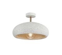 Modernada da Soffitto Giapponese Semi-Incassata,Da Minimalista Nordica a Forma Di Sabbia con Accenti Dorati, per Interni, per Camera da Letto, Corridoio, Soggiorno (Bianco Grouper)/Cernia Bianca