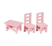 Moderne case delle bambole in legno set da pranzo con tavolo e sedie per 1/6 scala miniatura bambola decors miniature case delle bambole sedie e tavolo