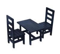 Moderne case delle bambole in legno set da pranzo con tavolo e sedie per 1/6 scala miniatura bambola decors miniature case delle bambole sedie e tavolo