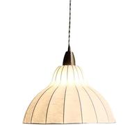 Moderne lampade a sospensione in seta del baco da Lampada soffitto a tamburo con paralume in tessuto E27 Luce ad isola compatibile soggiorno, sala pranzo Luci di illuminazione,Lusso