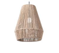 Moderne lampade a sospensione intrecciate, a da fattoria, paralume in rattan intrecciato a mano for isola cucina, sala pranzo, corridoio(Apricot)