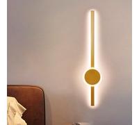 Moderne lampade da parete a LED regolabili, 3000 K/4500 K/6000 K, finitura oro, design semplice da 40 cm, per soggiorno, camera da letto, corridoio e decorazione della casa