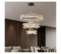 Moderne luci a LED for la decorazione della casa, lampade a sospensione for soggiorno, lampadari for sala da pranzo, luci sospese, illuminazione interna(RC remote dimming,A 3 rings 40 60 80cm)