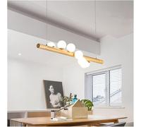 Moderne luci a Sospensione a LED con Sfera in Vetro Bianco Lampada a Sospensione con Fagiolo Magico di Lusso Compatibile con Ristorante, Soggiorno, Camera da Letto,Illuminazione